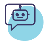 AI chatbots and virtual agents icon