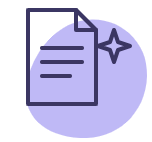 AI content and marketing automation icon