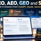 SEO, AEO, GEO and SAIO: How to Appear in Answers from ChatGPT, Claude, Gemini and Perplexity